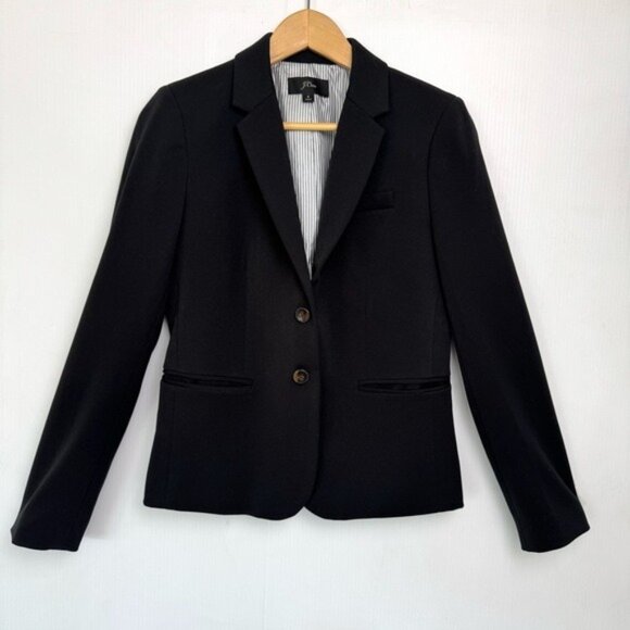 J. Crew Schoolboy Notch Lapel Blazer Black Size Small - Picture 1 of 12